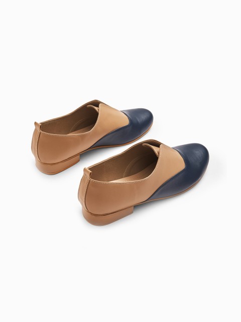 

The Label Life Women Blue Colourblocked Brogues