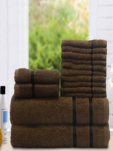 

Story@home Brown Set of 14 450 GSM Towels