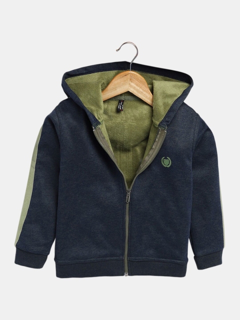 

Hopscotch Boys Navy Blue Hooded Sweatshirt