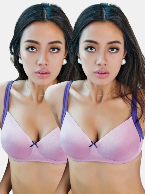 

Sonari Lavender Pack of 2 Seamless Non Padded Bra iconbralavenderlavender32C