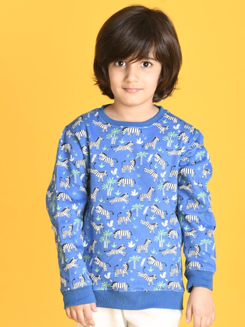 

Anthrilo Boys Blue Printed Sweatshirt