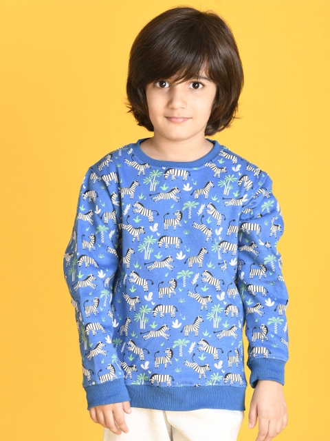 

Anthrilo Boys Blue Printed Sweatshirt