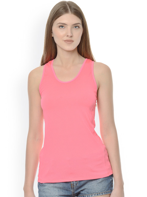 

Da Intimo Women Pink Non-Padded Activewear Tank Top