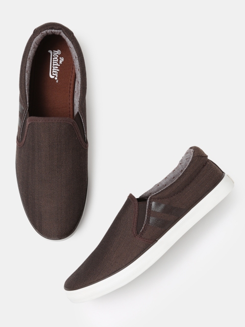 

Roadster Men Brown Slip-On Sneakers