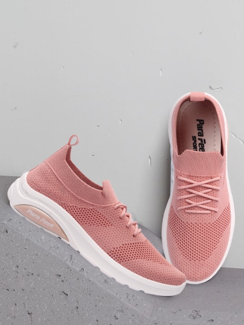 

TWIN TOES Women Peach-Coloured Colourblocked Slip-On Sneakers