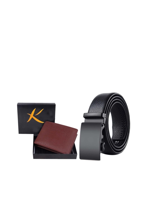 

Kastner Men Black & Red Solid Accessory Gift Set
