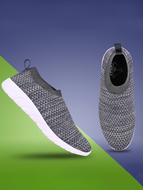 

TPENT Women Grey Non-Marking Mesh Running Sports Shoes