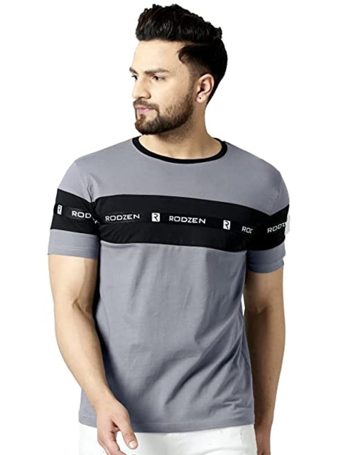 

Rodzen Men Steel Pure Cotton T-shirt