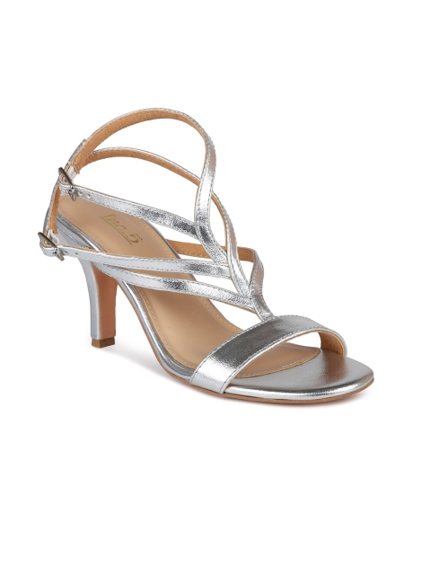 

Inc 5 Women Silver-Toned Stiletto Sandals