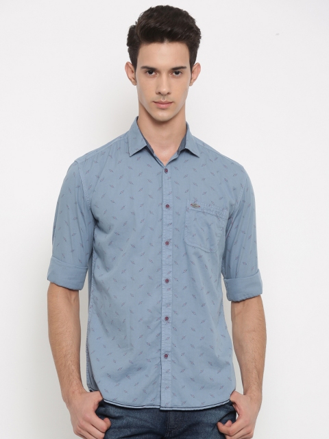 

Nature Casuals Men Blue Slim Fit Printed Casual Shirt