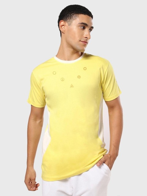 

Bewakoof Men Yellow Typography Printed T-shirt