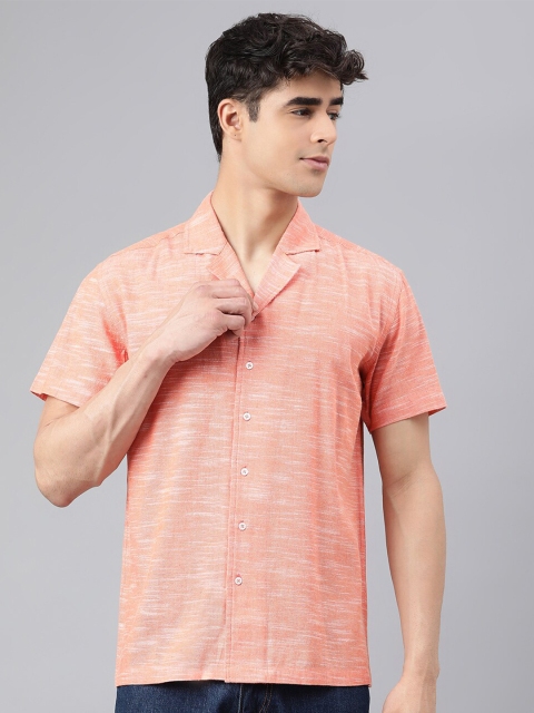 

I Know Men Pink Cotton Casual Shirt