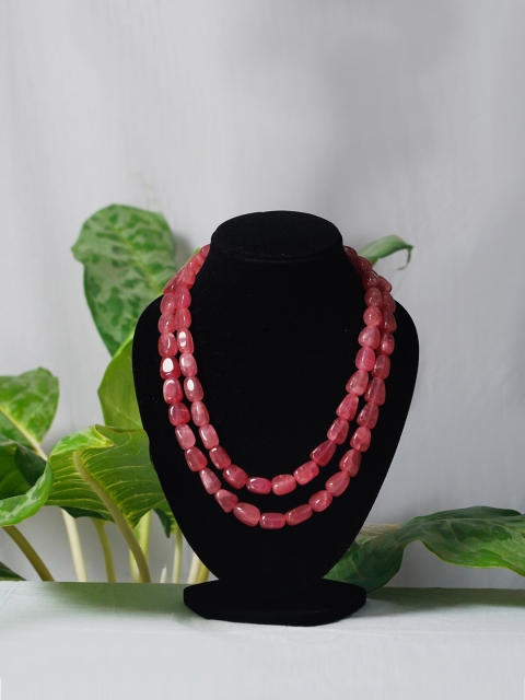 

Unnati Silks Pink Amravati Ocean Beads Necklace