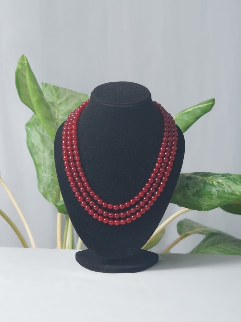 

Unnati Silks Maroon Layered Necklace