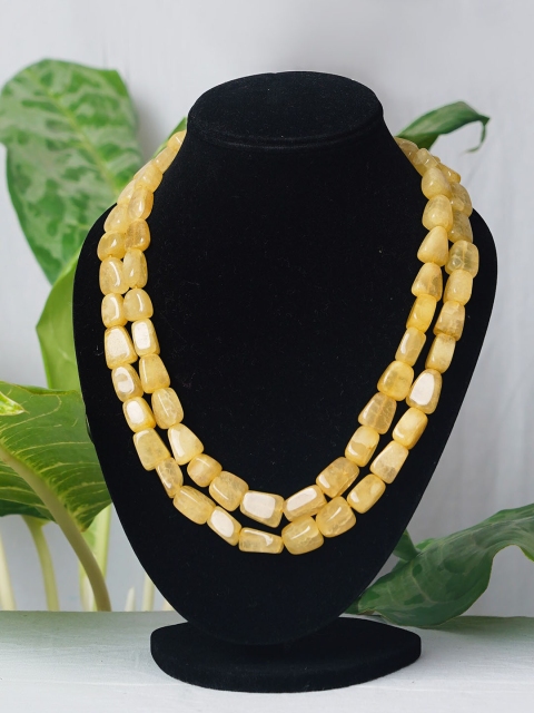 

Unnati Silks Women Yellow Layered Necklace