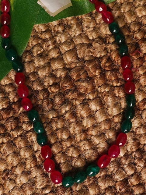 

Unnati Silks Women Red & Green Necklace