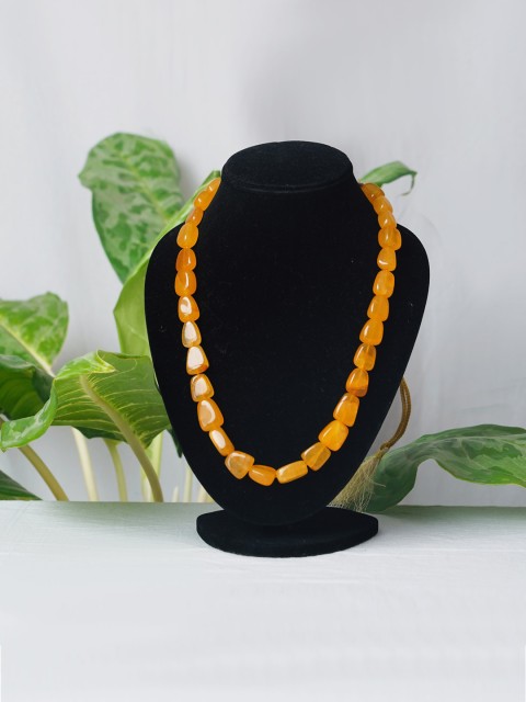 

Unnati Silks Women Yellow Ocean Beads Necklace