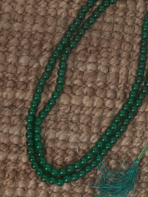 

Unnati Silks Green Layered Necklace