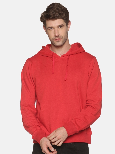 

Roadster Men Red Hooded Sweatshirt