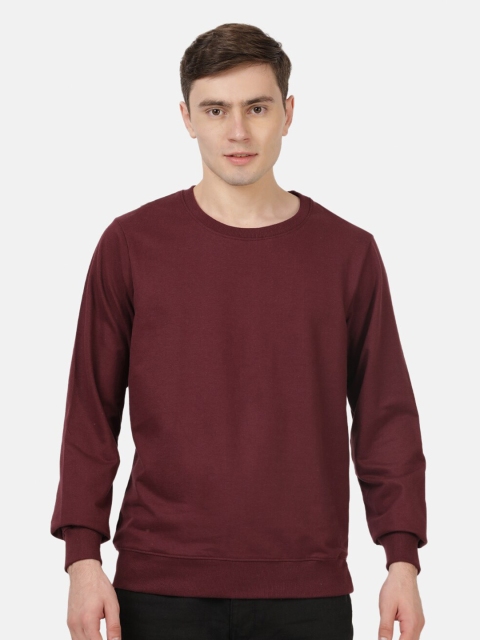 

Roadster Men Maroon Pullover Sweatshirt