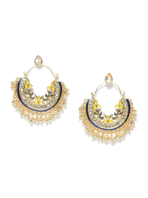 

Spargz Gold-Toned Crescent-Shaped Chandbalis