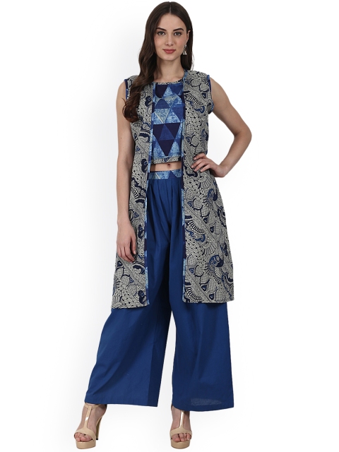 

Nayo Blue Printed Clothing Set