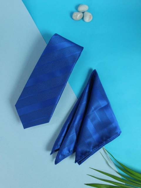 

Tossido Men Blue Solid Accessory Gift Set