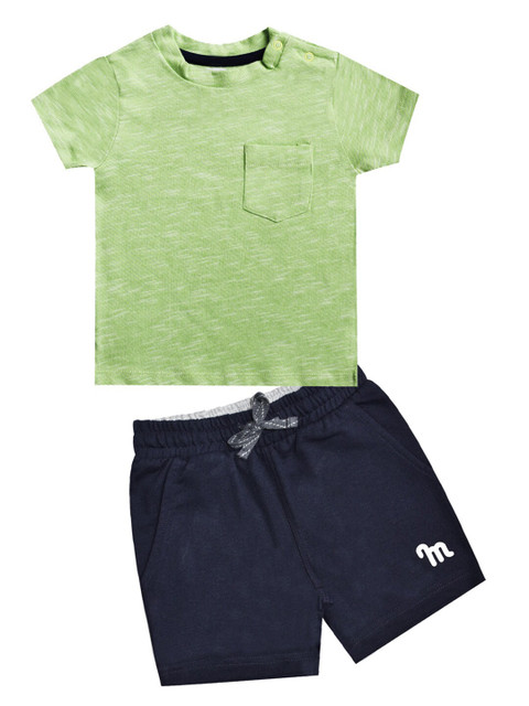 

milou Boys Green & Blue T-shirt with Shorts