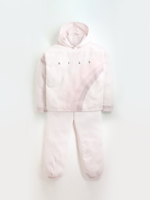 

LILL Kids Pink Printed Cotton Blend Co-Ords