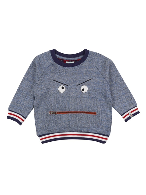 

Lilly and Sid Boys Blue Solid Organic Cotton Sweatshirt