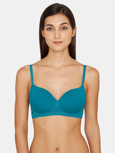 

Zivame Blue Bra Underwired Lightly Padded