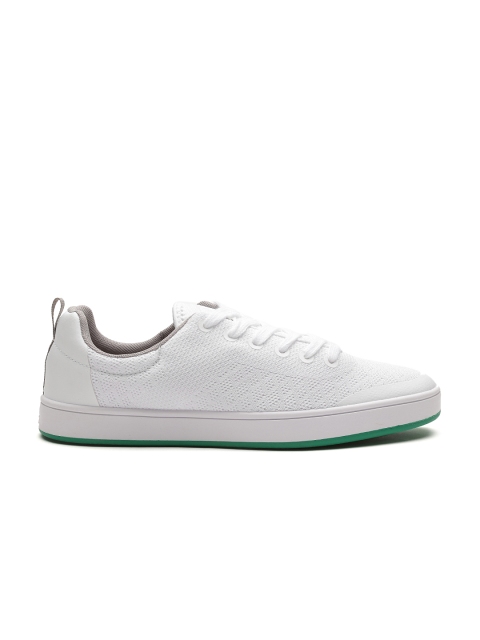 

United Colors of Benetton Men White Mesh Walking Shoes