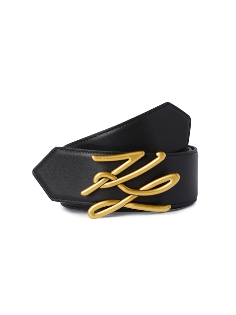 

Karl Lagerfeld Women Black Embellished Leather Belt
