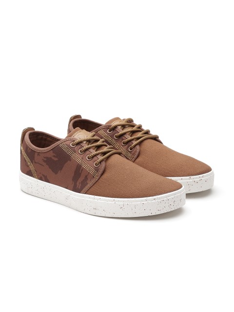 

United Colors of Benetton Men Brown Camouflage Print Sneakers