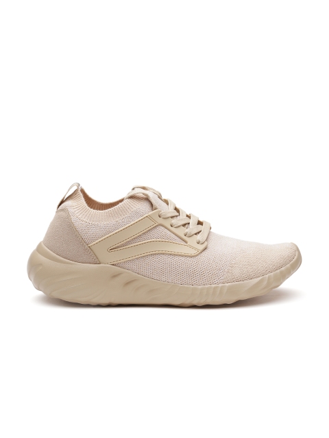 

United Colors of Benetton Men Beige Woven-Design Walking Shoes