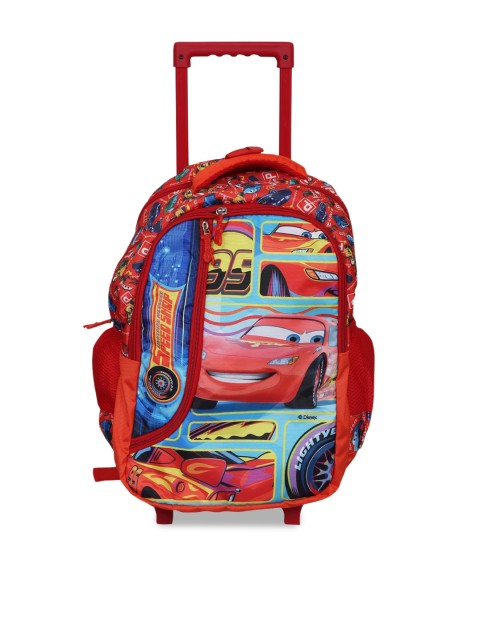 

Disney Kids Red Printed Trolley Back Pack