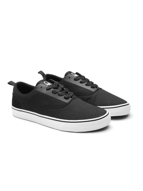 United Colors of Benetton Men Black Sneakers