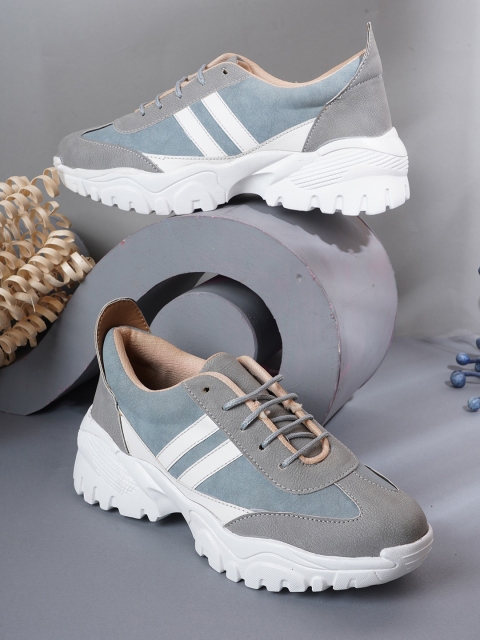 

EVERLY Women Blue Colourblocked Sneakers