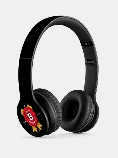 

macmerise Black Jim Beam Rosette P47 Bluetooth Wireless On-Ear Headphones with Mic