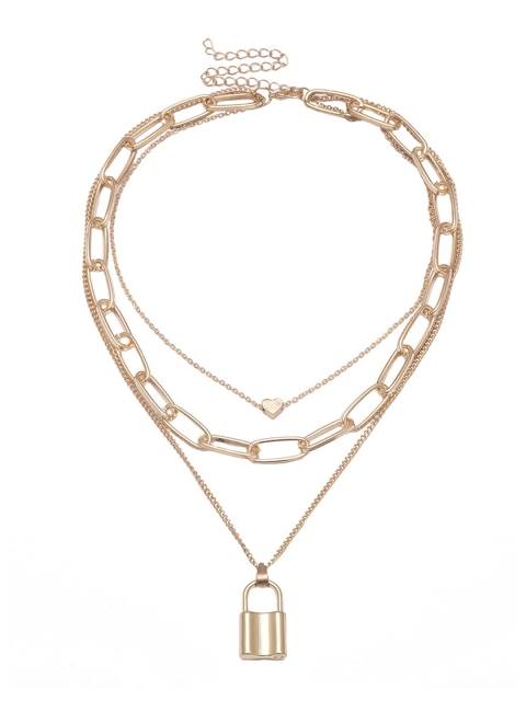 

Krelin Women Gold-Plated Layered Necklace