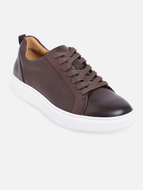 

ALDO Men Brown Leather Sneakers