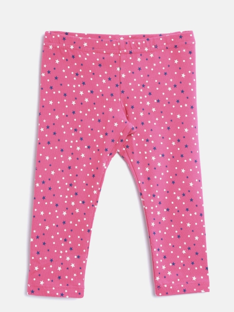 

United Colors of Benetton Girls Pink Printed Leggings