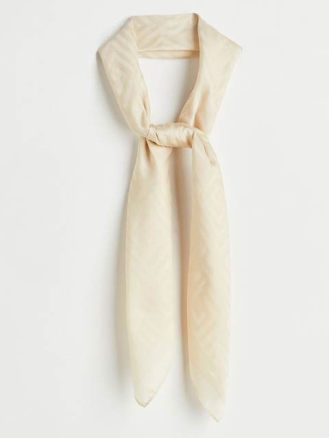 

H&M Women Satin Scarves, Beige