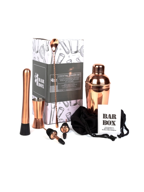 

BAR BOX 6 Pieces Rose Gold-Toned Stainless Steel Bar Tool Set