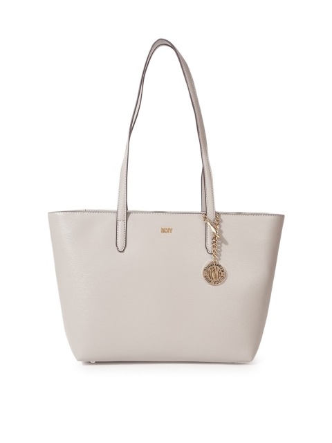 

DKNY Grey Leather Shopper Shoulder Bag