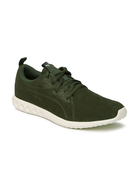 

Puma Unisex Olive Green Carson 2 Molded Suede Sneakers