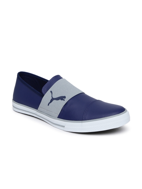 

Puma Men Blue Alpha Slip-On Sneakers