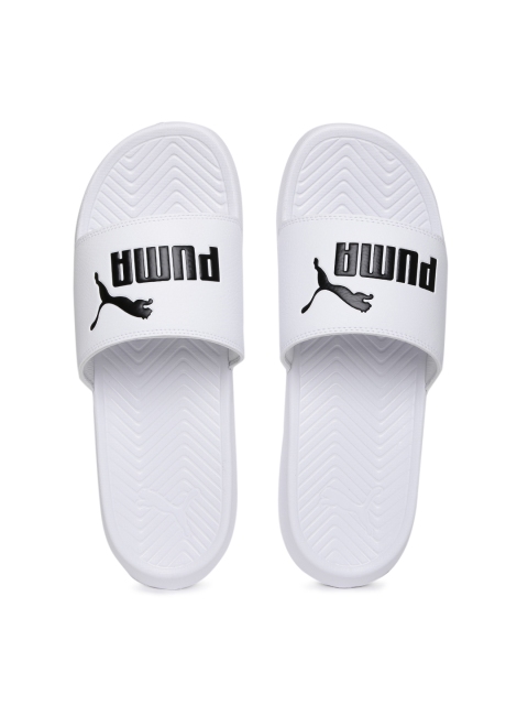 

Puma Unisex White Popcat Flip-Flops
