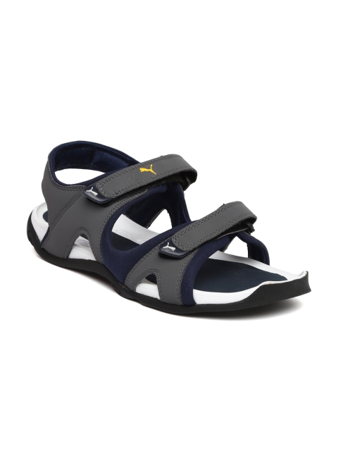 

Puma Men Grey & Navy Jimmy Sports Sandals, Blue