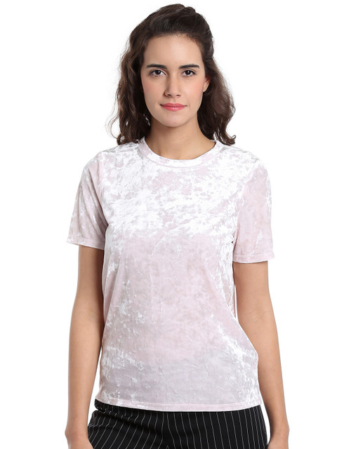

Vero Moda Women Peach-Coloured Solid Top